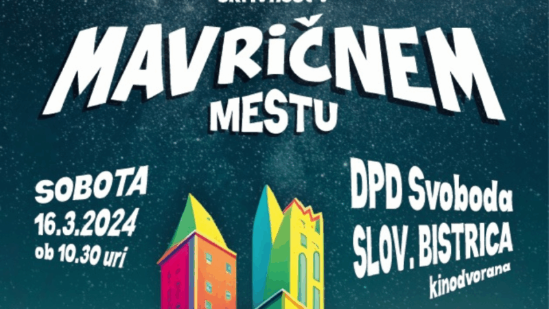 Lutkovna predstava skrivnost v MAVRIČNEM MESTU