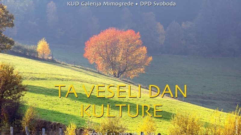 Ta veseli dan kulture